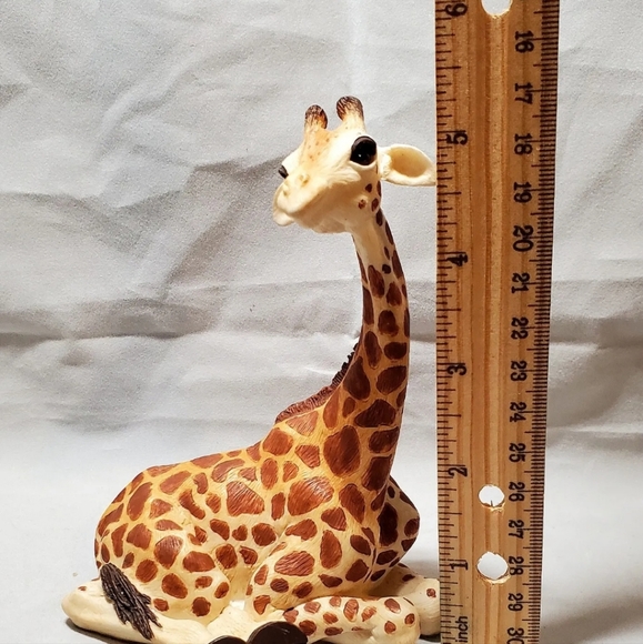 GIRAFFE MOTHER AND BABY FIGURINE By THE HERD MARTHA CAREY Safari Animal Africa - Picture 15 of 16